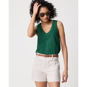 NWT J.Crew Slub cotton V-neck Tank Top Size S